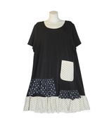 Lily by Firmiana Womens 1XL Dress Contrasting Polka Dots Stretch Flowy R... - $16.61
