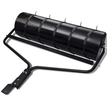  Lawn Roller Black Iron Standard Durable Aerator Cylindrical - $626.39 CAD