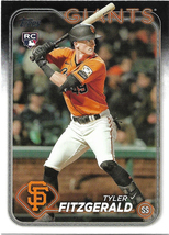 Tyler Fitzgerald 2024 Topps Rookie #602 San Francisco Giants Baseball Card - £1.52 GBP