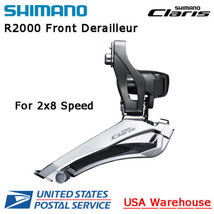 Shimano Claris FD-R2000 2x8 Speed Brazed-on Clamp-on Mount Front Derailleur ROAD - £15.17 GBP