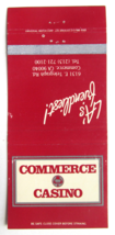 Commerce Casino - Commerce, California 30 Strike Matchbook Cover Matchco... - £1.39 GBP