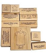 Stampin Up! By Ones &amp; By Twos Rubber Stamp Set Baby-Themed - €8,25 EUR
