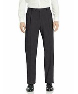 Palm Beach Men&#39;s Preston Reverse Pleat Dress Pants Sz 31 Charcoal  NWT - $38.42 CAD