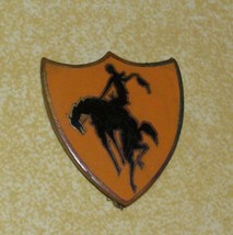 1920s Bb&amp;B Bronze Pin Cowboy Battalion Bronco Horse Army Rotc Oklahoma State Osu - £149.77 GBP