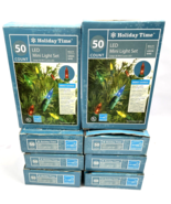 LED Christmas Multi Color Lights 50 String Green Wire Lot 8 Box Holiday ... - $35.00