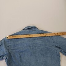 B.N.B. Best World Brand Women's Blue Long Sleeve Button Up Cotton Shirt Size M image 8