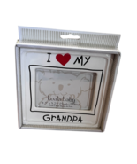 I Love My Grandpa Ceramic Picture Photo Frame Kola Baby Grandkids New in... - $8.98
