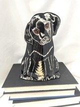 8&quot; Black Lab Labrador Vase DOGS BY NINA LYMAN - Signed Collectible Art Pottery - £15.69 GBP