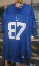 Reggie Wayne Blue Indianapolis Colts NFL Jersey Reebok #87 size XL - £18.48 GBP