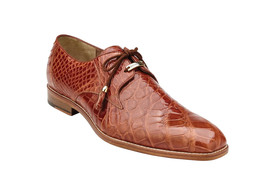Belvedere Men&#39;s Shoes Lago Genuine Alligator Plain Toe Tassel Cognac  14010 - £770.55 GBP