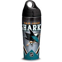 Tervis NHL San Jose Sharks Ice 24 oz. Stainless Steel Water Bottle W/ Lid New - £24.46 GBP