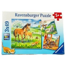 Ravensburger Puzzles Jig Saw Child Cuddle Horse Sheep Dogs each 49 Piece... - $29.65