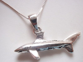 Shark Pendant 925 Sterling Silver Corona Sun Jewelry - £5.02 GBP