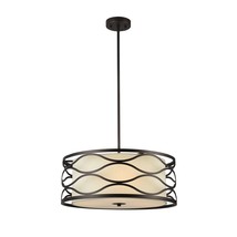 Chloe Lighting CH20028RB20-DP3 20 in. Wide Gwen Transitional 3 Light Rubbed Bron - £71.14 GBP