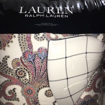 Ralph Lauren Carter Scrolls 10pc King Comforter Set Navy Coral Bnip $1045 Nice - $482.19