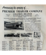 1968 Premier Trailer Co Coleman Oklahoma Advertisement Horse Trailers DWP9C - $459.19 MXN