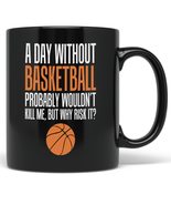 PixiDoodle Can&#39;t Live Without Basketball Player Coffee Mug (11 oz, Black) - £20.37 GBP+