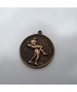 Vintage 1 Inch Copper Wrestling Medal Charm Pendant - €15,28 EUR