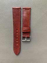 Brown Genuine Lizard Leather Watch Strap Band Custom Size 16 17 18 19 20... - $45.00