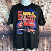 Vintage 90s Bill Elliott Nascar Budweiser Racing Size Large Single Stitch Shirt - £44.84 GBP