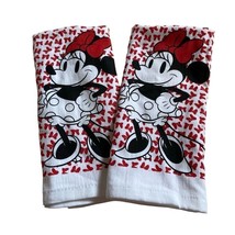 Set 2 Disney Minnie Mouse Bathroom Kitchen Hand Towels u - £21.68 GBP