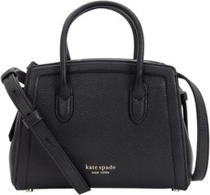NWB Kate Spade Knott Mini Satchel Black Leather PXR00438 $298 Dust Bag FS - £112.86 GBP