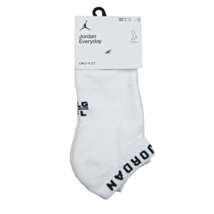 Jordan Everyday Dri-Fit White No Show Socks (3 Pairs) Mens L 8-12 NEW DX... - $24.95