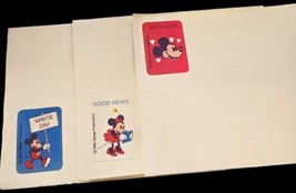 3 Vintage Walt Disney World 1970s Stickers Mickey Mouse - $8.00