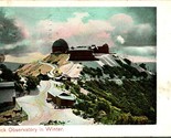 Vtg Postcard 1910 Lick Observatory in Winter San Jose California - $15.10