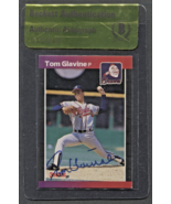 TOM GLAVINE SIGNED 1989 DONRUSS #381 ATLANTA BRAVES HOF AUTO BECKETT BAS - $1,082.35 MXN