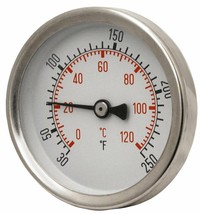 Temperature Gague  (1/2 NPT) For Outdoor Wood Boilers (B259951-2W) - £19.94 GBP