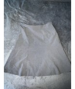 GAP A-line Skirt Women&#39;s Size 10 Gray Side Zip Lined Wool Blend Career - $20.57 CAD