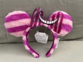 Disney Parks Cheshire Cat Plush Minnie Mouse Ears Headband NEW - $836.94 MXN