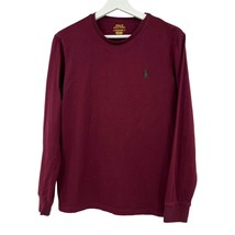 Polo Ralph Lauren shirt Small mens long sleeve crewneck burgundy  - £19.42 GBP