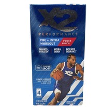 X2 Performance Pre + Intra Workout Powder Drink Mix Packets 4 Ct Power P... - £6.99 GBP