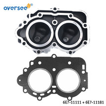 6E7-11111 &amp; 6E7-11181 Cylinder Head Cover &amp; Gasket For Yamaha 9.9 15HP 2... - £64.41 GBP