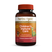 Herbs of Gold Children’s Immune Care 60 Tablets Strawberry-Vanilla - £74.08 GBP