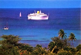 ss Ocean Islander . Ocean Cruise Lines Passenger Ship - Postcard - $2.20