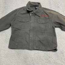 Calvin Klein Toddler Jacket Unisex 2T  Army Green Pockets Cotton Youth M... - $13.58