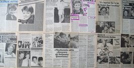 Mackenzie Astin ~ Seventeen (17) Color And B&amp;W Clippings, Articles Frm 1986-1988 - £5.33 GBP
