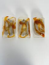 Set of 3 Murano Glass Wall Lamps Attributed to Toni Zuccheri for Mazzeg-... - $18,896.02 MXN