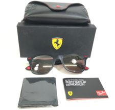 Ray-Ban Sunglasses RB4195-M F602/H2 Ferrari Scuderia Matte Black Mirrore... - £85.68 GBP