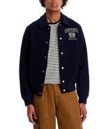 Les Deux University Varsity Jacket Dk Navy Ivory Size XL Wool Blend Men ... - $175.99