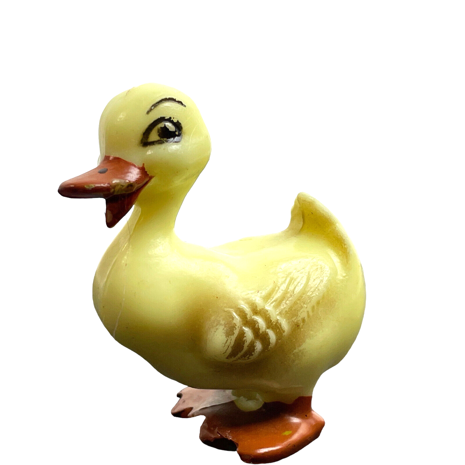 Primary image for Vintage Wilton Cupcake Topper Plastic Yellow 2" Duck