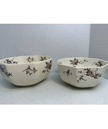 Antique Masons Patent Ironstone England WATTEAU Brown Serving Bowls - €39,85 EUR