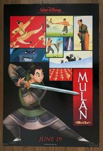 Walt Disney&#39;s MULAN (1998) Double-Sided Advance 1-Sht Chinese Maiden as ... - £75.93 GBP