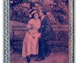 Bamforth Romance Comic A Bit Of Alright Kiss on Bench 1911 DB Postcard U3 - $2.63