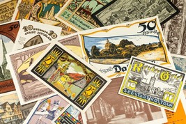 1920&#39;s Germany Notgeld Money 25pc Famous People - Boltenhagen, Dassow, Rostock - £77.67 GBP