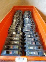 Square D Wholesale Industrial Used Circuit Breaker Bulk Lot 0f 44 10 amp 20 - £77.55 GBP