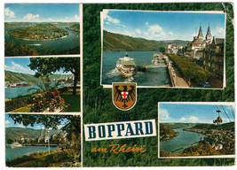 Very Fine Used Postcard . 1974 Germany. Boppard . From Germany to Canada. - £2.36 GBP
